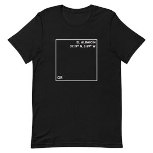Camiseta Negra El Albaicín – Colección de Barrios