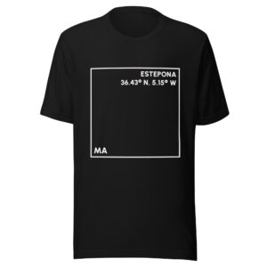 Camiseta Negra Estepona – Colección de Pueblos